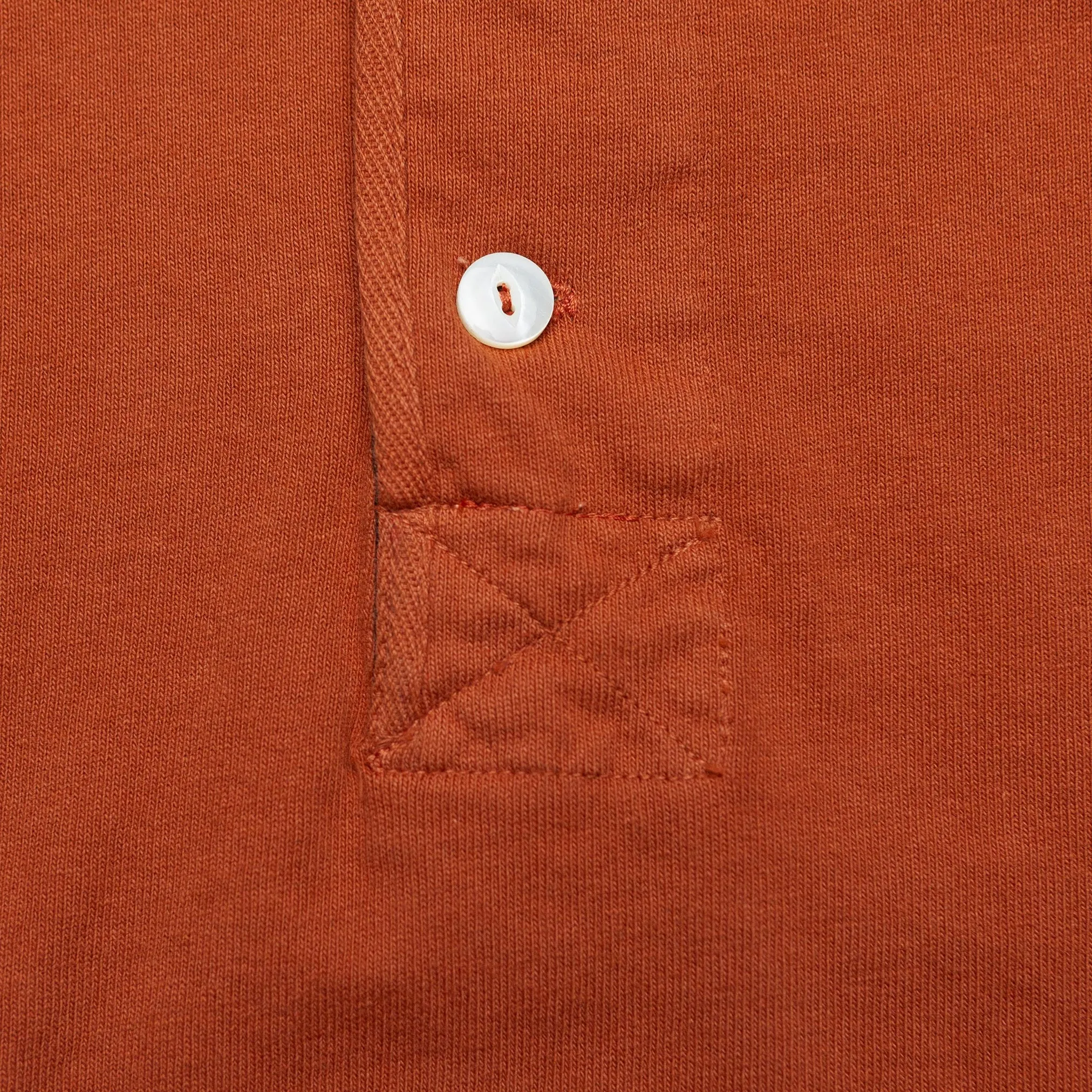 13oz Henley in Rust