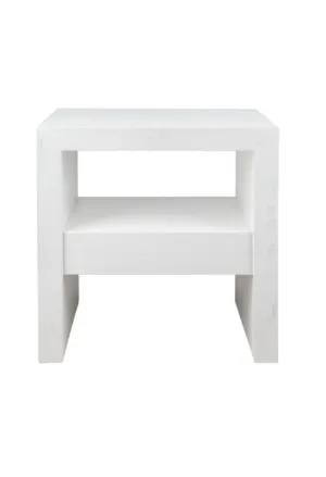 Alexia Bedside Table White