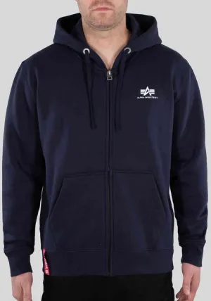 Alpha Industries Basic Zip Hoodie, Blue