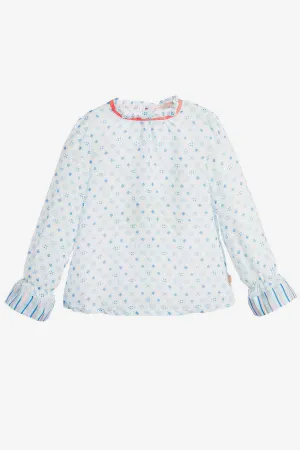 Billieblush High Collar Girls Blouse