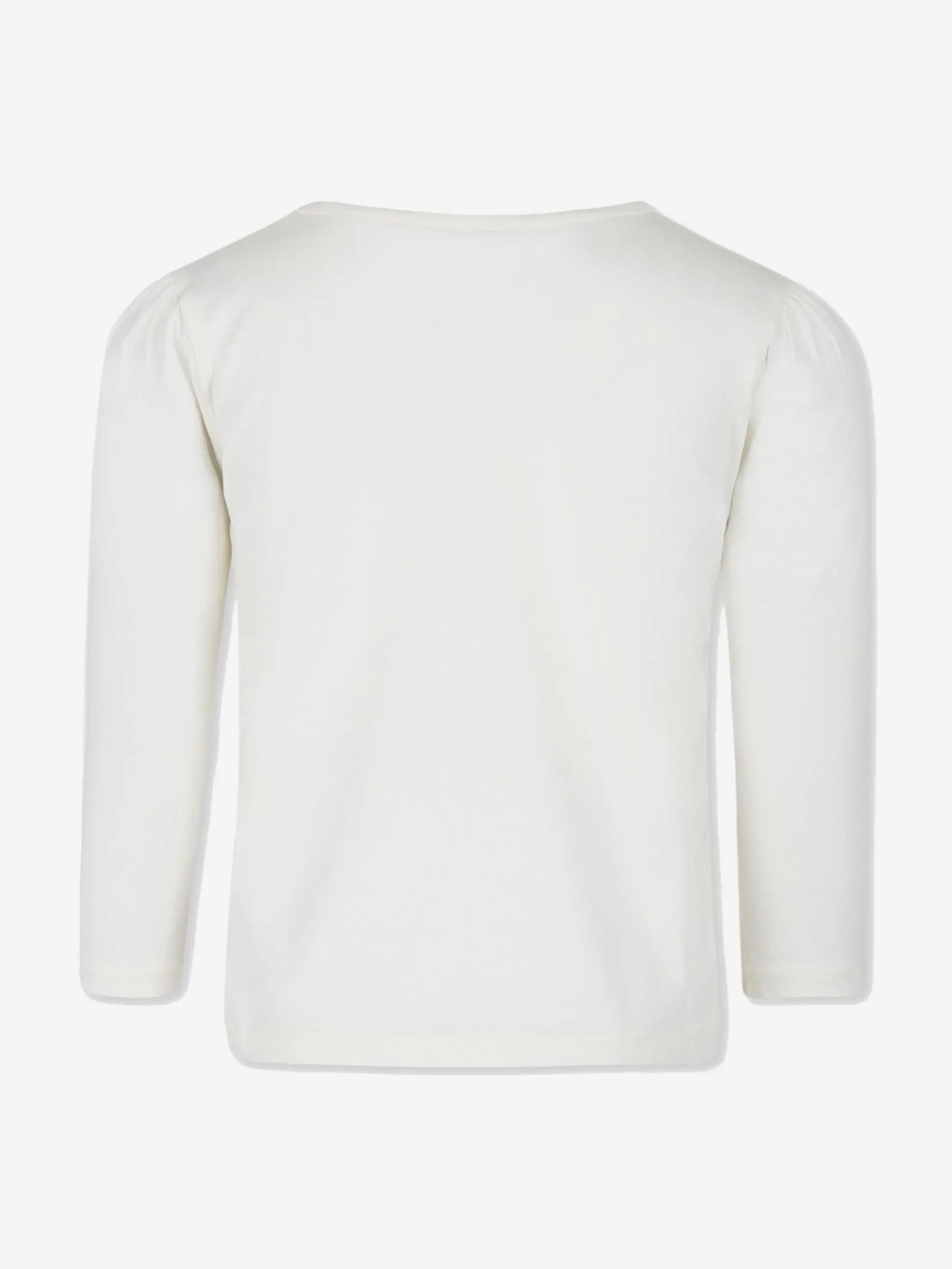 Bonpoint Girls Gracieuse Long Sleeve T-Shirt in White