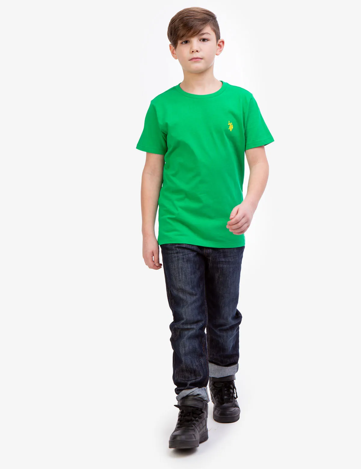 BOYS BASIC CREW NECK T-SHIRT