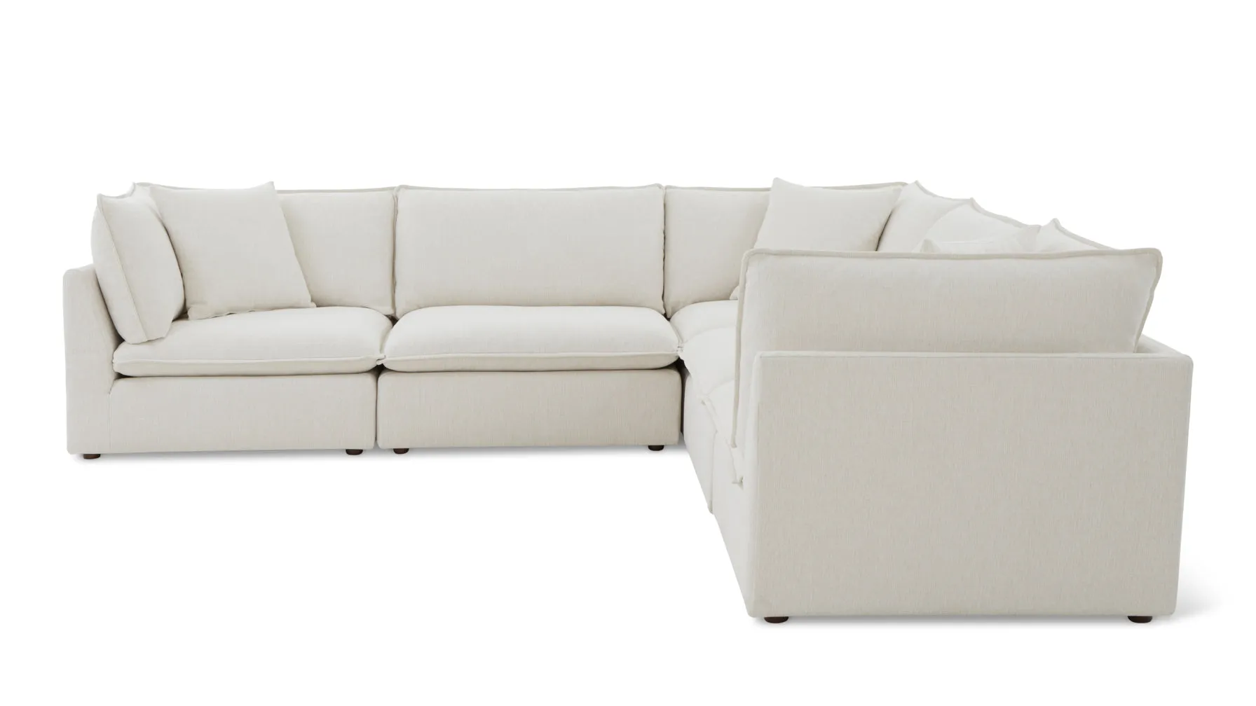 Chill Time 5-Piece Modular Sectional Closed, Birch