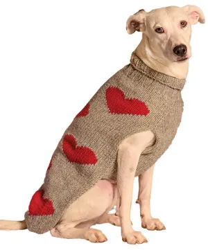 CHILLY DOG | Heather Grey Heart Sweater