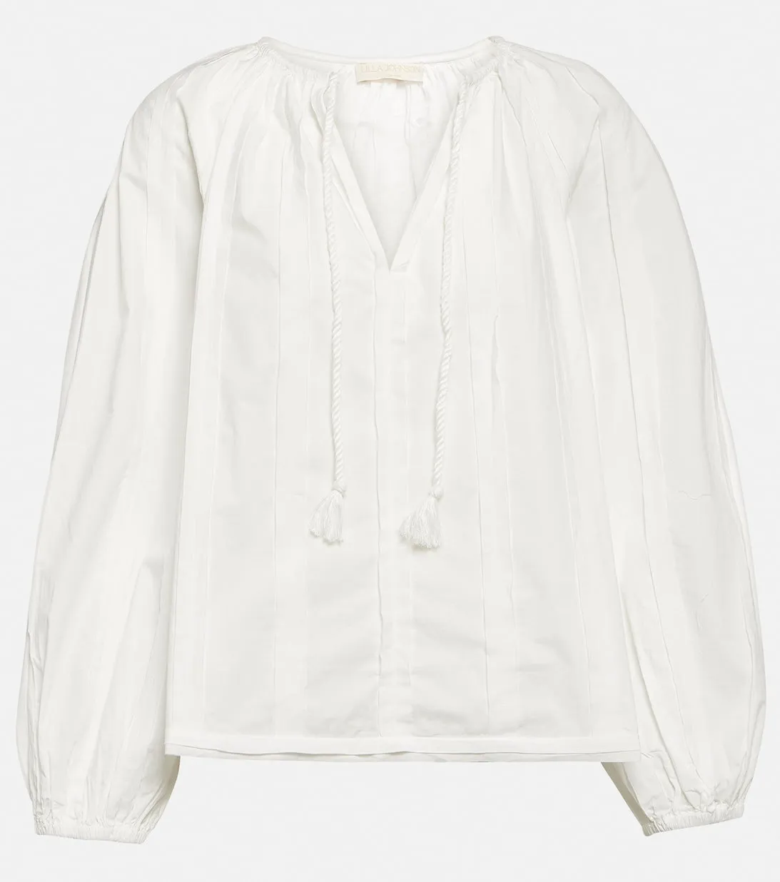 Cotton Juliette blouse ULLA JOHNSON, white