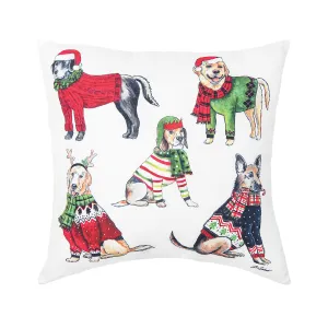 Dog Christmas Pillow