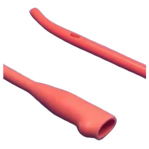 Dover™ Red Rubber Coudé Catheter (12" Length)