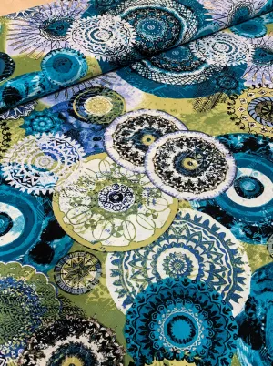 Foil Kaleidoscope Challis Viscose