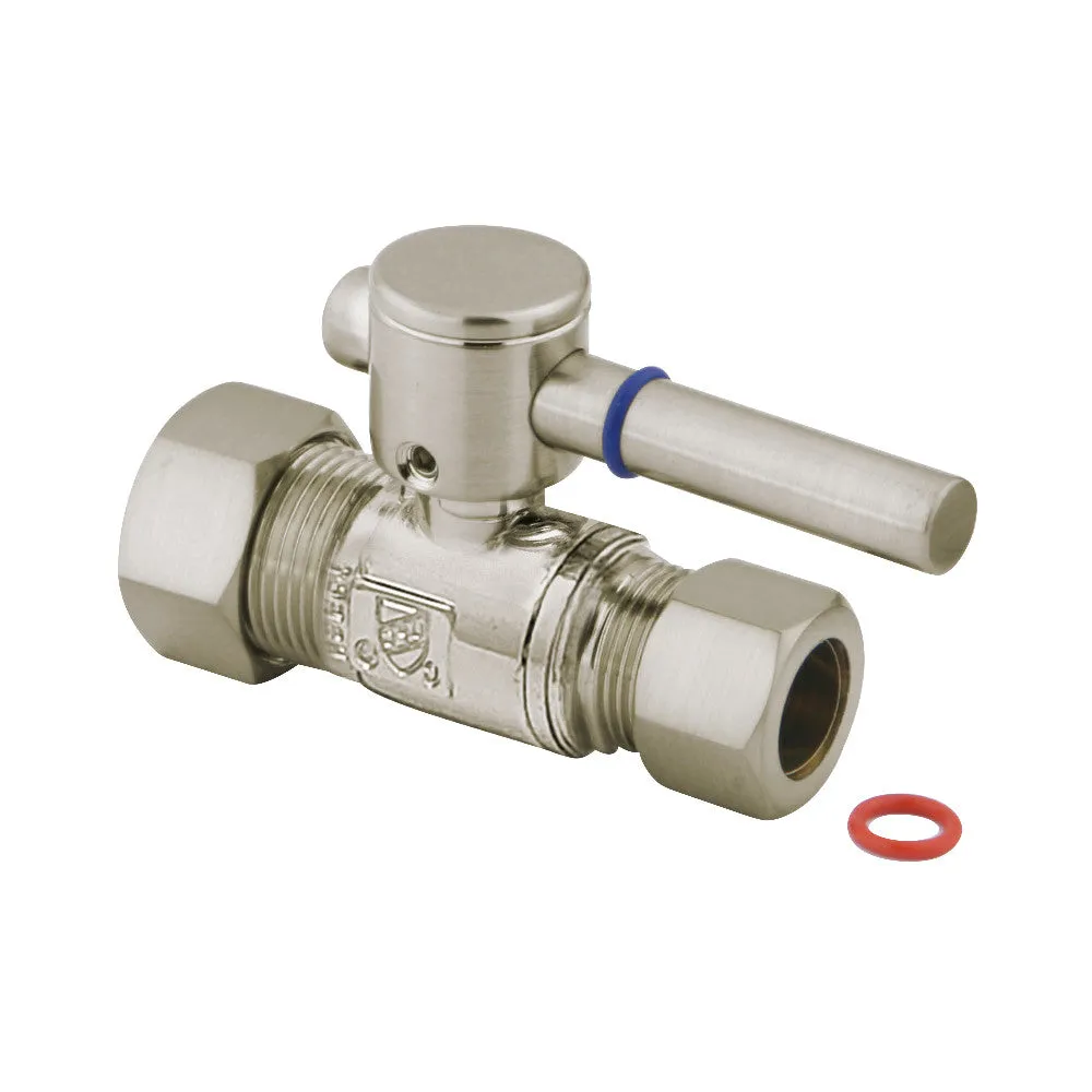 Kingston Brass 5/8" OD Comp X 1/2" OD Comp Straight Shut-Off Valve