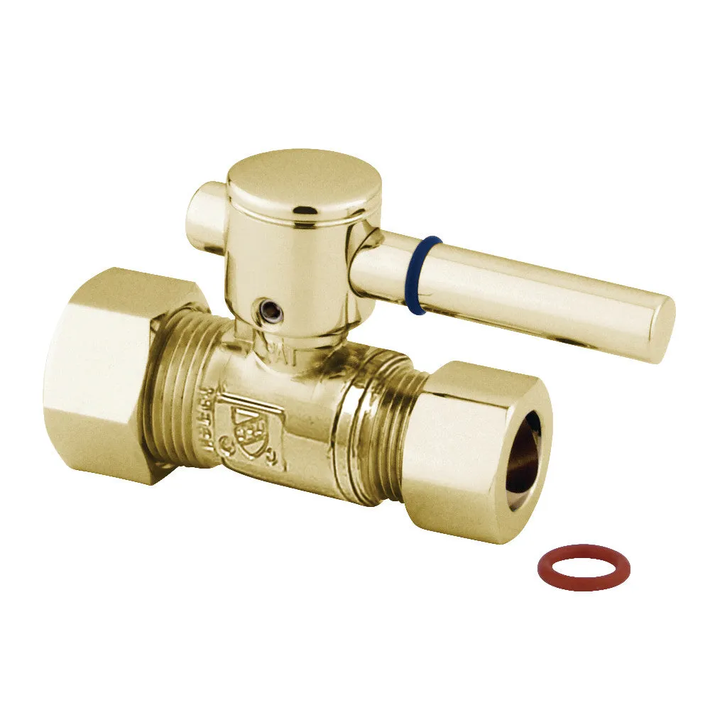 Kingston Brass 5/8" OD Comp X 1/2" OD Comp Straight Shut-Off Valve