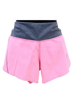 Landmark Girls Teens Dolphin Shorts - Carnation Pink- Acid Grey