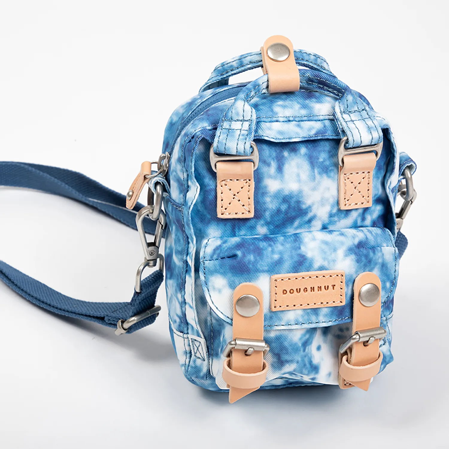 Macaroon Tiny Tie-dye Series Steel Blue Crossbody Bag