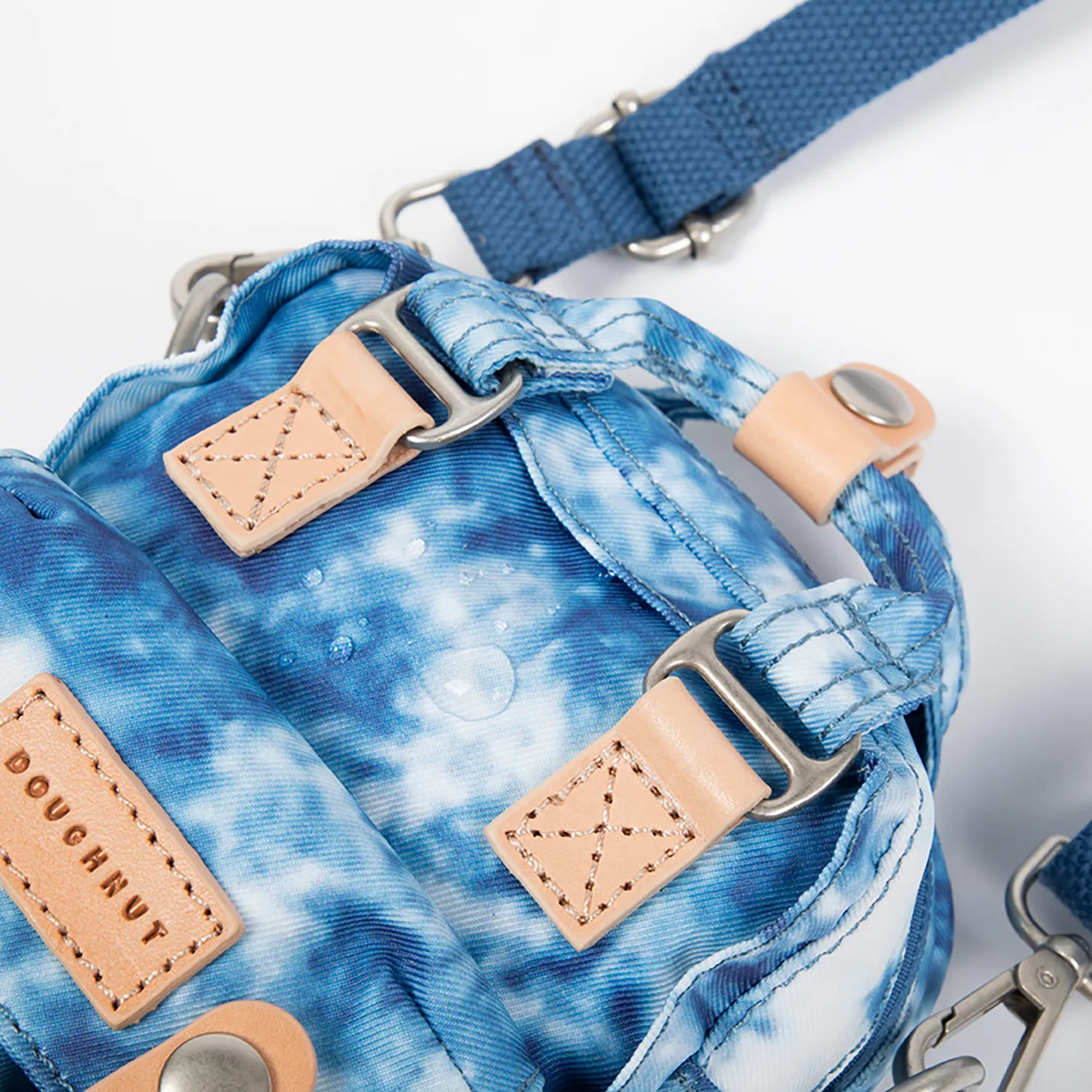 Macaroon Tiny Tie-dye Series Steel Blue Crossbody Bag