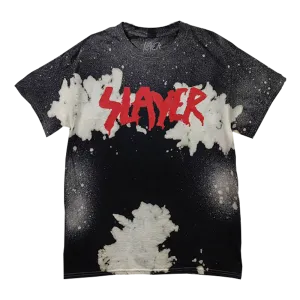 Old School Spray Paint Logo Custom Dye Tee