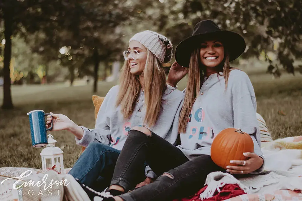 Pi Beta Phi Long Sleeve Thermal Henley