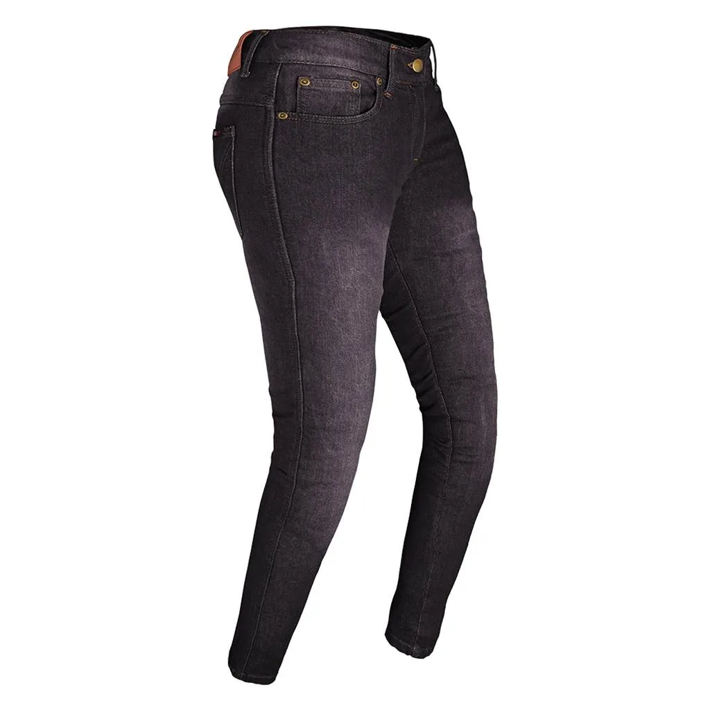 RIDERACT® Women's Riding Stretch Jeans Black Reinforced with Aramid Fiber