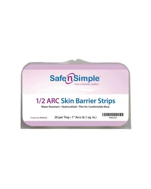 Safe n Simple Skin Barrier Half Circle 1" Width (20/Package)