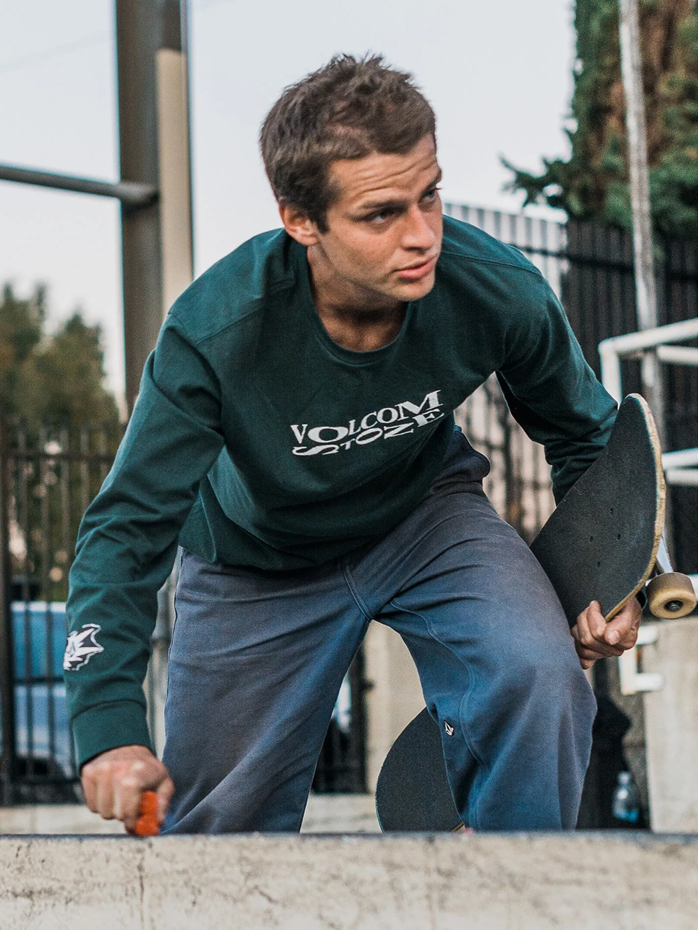 Skate Vitals Long Sleeve Tee - Cedar Green