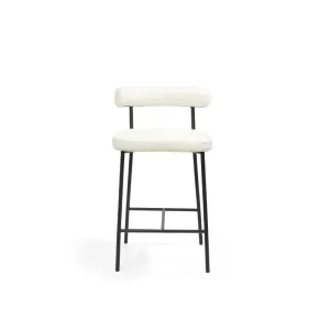 Tommy Franks Alita Bar Stool – Chex Bouclé Polar