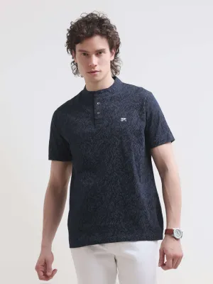 Trib Tropical Blue Henley T-shirt