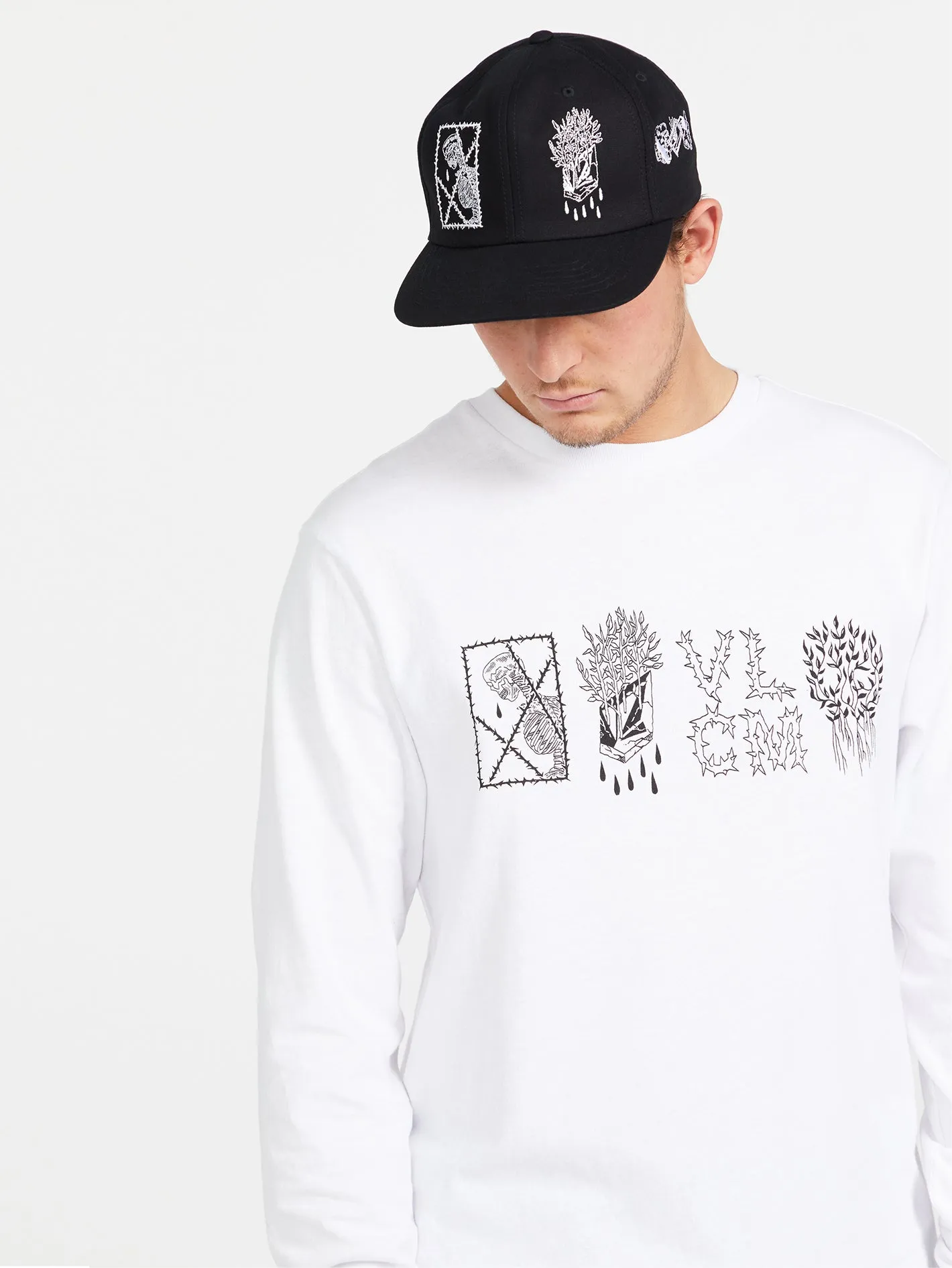 Vaderetro Featured Artist Long Sleeve Tee - White