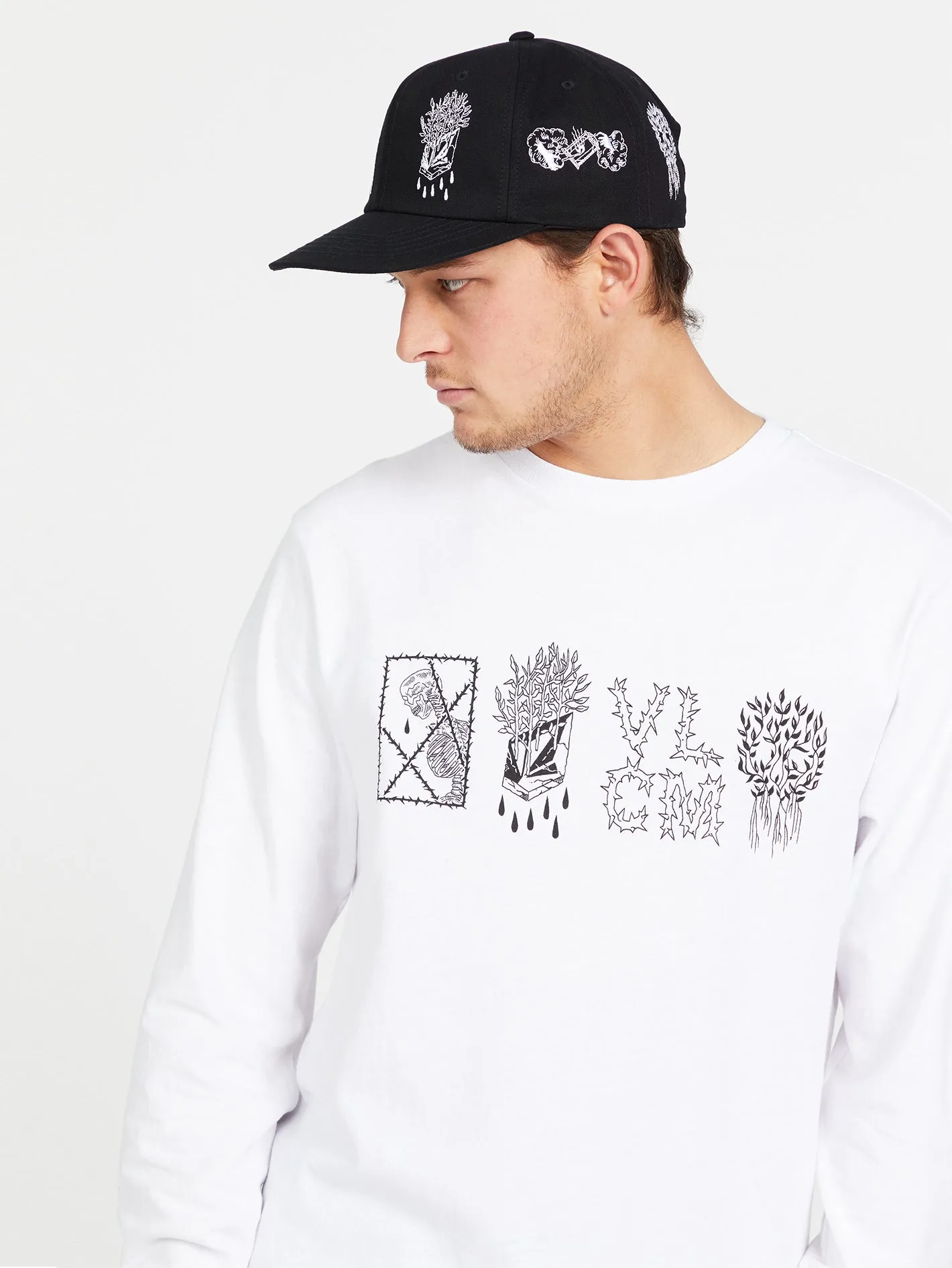 Vaderetro Featured Artist Long Sleeve Tee - White