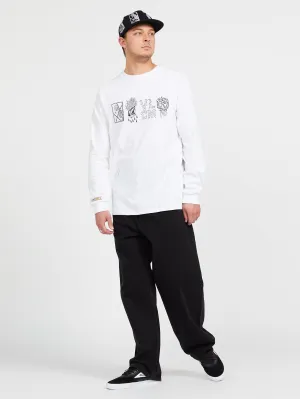 Vaderetro Featured Artist Long Sleeve Tee - White