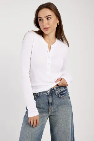 Verona Henley in White